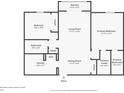 Detailed floor plan showcasing the layout of the residence, highlighting the room dimensions and overall flow at 801 Russell Ln # 252, Brandon, FL 33510