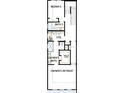 Second floor floorplan features main bedroom, bath, and two walk in closets at 503 W Warren Ave # 1, Tampa, FL 33624