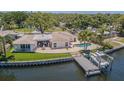 Gorgeous waterfront property featuring a private dock and refreshing swimming pool at 1185 36Th Ne Ave, St Petersburg, FL 33704