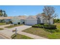 Well maintained homes with manicured lawns and sidewalks under a sunny sky at 2747 Wood Pointe Dr, Holiday, FL 34691