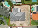 Aerial view of the property boundaries highlighting the lot size, landscaping potential, and proximity to neighbors at 944 31St Ne Ter, St Petersburg, FL 33704
