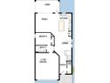 Main floor plan featuring an open-concept kitchen and living area with the primary suite conveniently located at 31343 Pendleton Landing Cir, Wesley Chapel, FL 33545