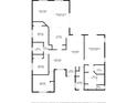 Detailed floor plan showcasing layout with kitchen, bedrooms, living spaces, and bathrooms with labeled dimensions at 11510 92Nd Way, Largo, FL 33773