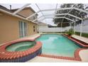 Enjoy this beautiful pool with a screened enclosure for outdoor fun and relaxation at 4535 Gateway Blvd, Wesley Chapel, FL 33544