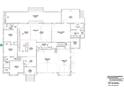 Detailed floor plan showcasing the layout of the bedrooms, kitchen and living spaces at 24060 Peppercorn Rd, Punta Gorda, FL 33955