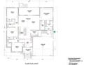 Detailed floor plan layout showcasing bedrooms, kitchen, living room, lanai, garage and total square footage at 24260 Vincent Ave, Punta Gorda, FL 33955