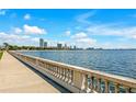 Scenic waterfront view featuring a beautiful skyline and tranquil blue water under a partly cloudy sky at 1805 W Jetton Ave, Tampa, FL 33606