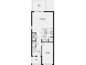 Layout of the first floor featuring a great room, kitchen, half bath, and garage at 13248 Stable Pl, Parrish, FL 34219