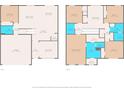 Detailed floor plan showcasing the layout of this spacious home, including room dimensions for both floors at 30936 Summer Sun Loop, Wesley Chapel, FL 33545
