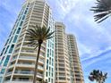 Elegant high-rise buildings with balconies and modern architecture, offering stunning views and luxurious living at 1180 Gulf Blvd # 306, Clearwater, FL 33767