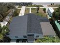 An overhead view reveals the roof with two different surface treatments at 1762 Fulton Ave, Clearwater, FL 33755
