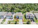 Aerial view of a home in a neatly planned neighborhood with tree-lined streets at 8208 Praise Dr, Tampa, FL 33625