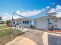 Charming home with front yard, stone accents, awnings, new driveway, and well-manicured landscaping at 6350 18Th N Ave, St Petersburg, FL 33710