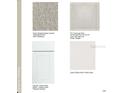 Selection of interior finish materials, including carpet, tile, cabinets and quartz for the whole house at 12469 Gust Ct, Hudson, FL 34669