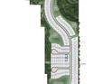 Community map view highlighting lot locations, streets, and green spaces within the neighborhood at 12474 Whisk Ct, Hudson, FL 34669