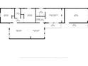 Detailed floor plan showing layout of home, including bedrooms, bathrooms, and living spaces at 502 Lincoln Ave, Tarpon Springs, FL 34689