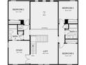 Second floor plan showcasing four bedrooms, a loft, and a study at 714 Sky Shade Dr, Apollo Beach, FL 33572