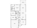 Detailed floor plan showing layout with bedrooms, bathrooms, living spaces, kitchen, and screened patio dimensions at 5925 Sweet William Ter, Land O Lakes, FL 34639