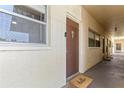 Inviting condo entrance with a charming 