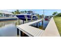 This property has a private boat lift and dock on a calm canal at 1028 Signet Dr, Apollo Beach, FL 33572