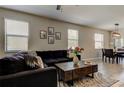 Spacious living room with modern decor and abundant natural light at 4023 Wild Senna Blvd, Tampa, FL 33619
