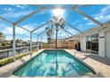 Inviting screened-in pool area, perfect for relaxation with waterfront views at 1399 49Th Ne Ave, St Petersburg, FL 33703