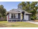 Charming single-story home featuring an American flag, a well-manicured lawn, and inviting yellow front door at 642 14Th S Ave, St Petersburg, FL 33701
