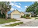 Charming single-Gathering home with well-manicured lawn and a wide driveway leading to the two-car garage at 7833 Ontario Street Cir, Sarasota, FL 34243