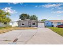 Charming single-story home with a well-maintained lawn and an attached garage under a bright blue sky at 5326 22Nd N Ave, St Petersburg, FL 33710
