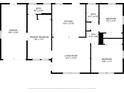 Layout of the bedrooms, kitchen, living room, and bathrooms in the house at 2444 35Th N St, St Petersburg, FL 33713