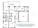 Detailed floor plan showcasing a spacious layout with indoor laundry, screened lanai, and modern amenities at 2608 Camille Dr, Palm Harbor, FL 34684