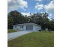 Single story home featuring a well kept lawn and privacy fencing on a partly cloudy day at 2226 Giralda Ave, Spring Hill, FL 34606