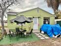 Cozy backyard with outdoor seating area, perfect for relaxing and enjoying the outdoors at 503, 509, Cottage, Land 69Th Ave, St Pete Beach, FL 33706