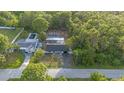 Charming home featuring a pool and lush landscaping in a private, wooded setting at 15025 Shark St, Hudson, FL 34667
