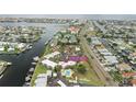 Aerial view of property located near the water at 1028 Apollo Beach Blvd # 203, Apollo Beach, FL 33572