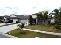 Attractive home with mature landscaping and a lush green lawn at 14015 Arbor Pines Dr, Riverview, FL 33579