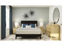 Stylishly decorated bedroom with neutral tones, decorative wall art, and soft natural light at 13510 White Gold Run, Parrish, FL 34219