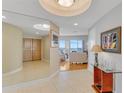 Bright foyer with tile flooring leading to the living area with stunning ocean views at 1200 Gulf Blvd # 1704, Clearwater Beach, FL 33767