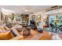 Inviting living room featuring hardwood floors and ample natural light at 3035 Hillview St, Sarasota, FL 34239