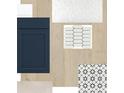 Interior design selection including cabinet style, flooring and tile backsplash at 316 Vistera Blvd, Nokomis, FL 34275