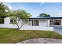 Charming single-story home with a well-manicured lawn and freshly painted exterior at 3947 Overlook Ne Dr, St Petersburg, FL 33703