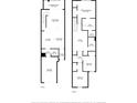 Detailed floor plan showing the layout of the home's first and second floors at 4262 Cloud Hopper Way, Lutz, FL 33559