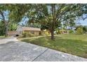 Quaint home with a mature tree in the front yard and long driveway at 321 Belle View Ave, Temple Terrace, FL 33617
