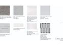 Samples of interior finishes, featuring tile, countertops, cabinets, backsplash, and wall colors at 29472 Velletri Ln, Wesley Chapel, FL 33543
