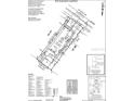 Detailed site plan showing property lines, dimensions, and placement of structures at 3869 Consolare Ct, Wesley Chapel, FL 33543
