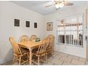 Cozy dining area with a window and seating for six at 7276 21St Street N, St Petersburg, FL 33702