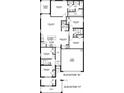 Open-concept floor plan featuring spacious living areas, kitchen with island, and five cozy bedrooms at 7670 Wheat Stone Dr, Zephyrhills, FL 33540