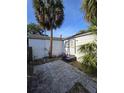 Backyard patio area next to the house at 1107 Grant St, Clearwater, FL 33755