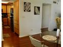 Dining area featuring hardwood floors, modern lighting and contemporary decor at 2737 Enterprise E Rd # 192, Clearwater, FL 33759
