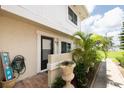 Charming condo entrance decorated with plants, offering a warm welcome at 2943 Bough Ave # C, Clearwater, FL 33760